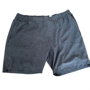 R.O.W Right of Way Men's Gray Athletic Zippered Pocket Shorts Size XXL GUC